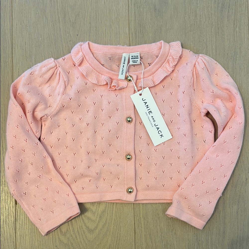 Janie and Jack Pink Cardigan